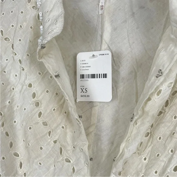 Free People Romantic Revival Lightweight Fitted Jacket XS Ivory BNWT £448. - Picture 5 of 9
